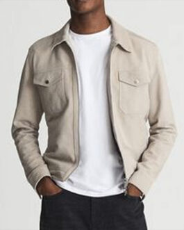 Claim to Fame Kevin Jonas Trucker Suede Leather Jacket