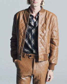 Kevin Jonas Claim To Fame Quilted Leather Jacket