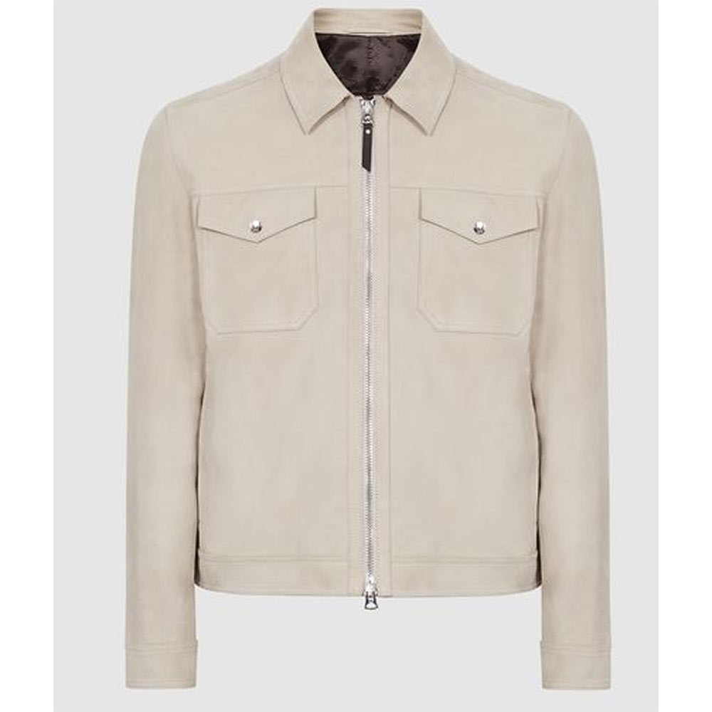 Claim to Fame Kevin Jonas Trucker Suede Leather Jacket - Image 4