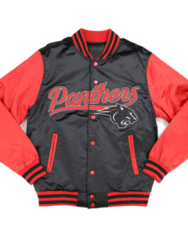 Clark Atlanta Panthers Black and Red Jacket