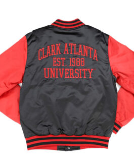 Clark Atlanta Panthers Black and Red Jacket