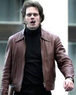 Clark Bill Skarsgard Brown Leather Jacket