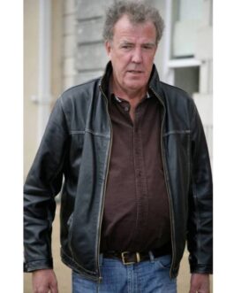 Jeremy Clarkson Clarkson’s Farm Distressed Leather Jacket