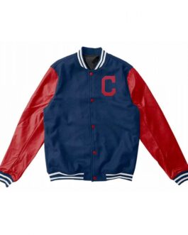 Letterman Cleveland Indians Blue and Red Jacket