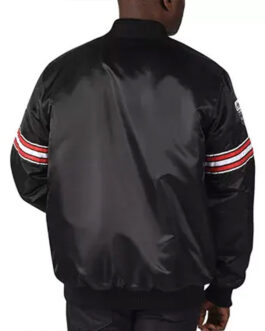 Coca-Cola Bomber Black Satin Jacket
