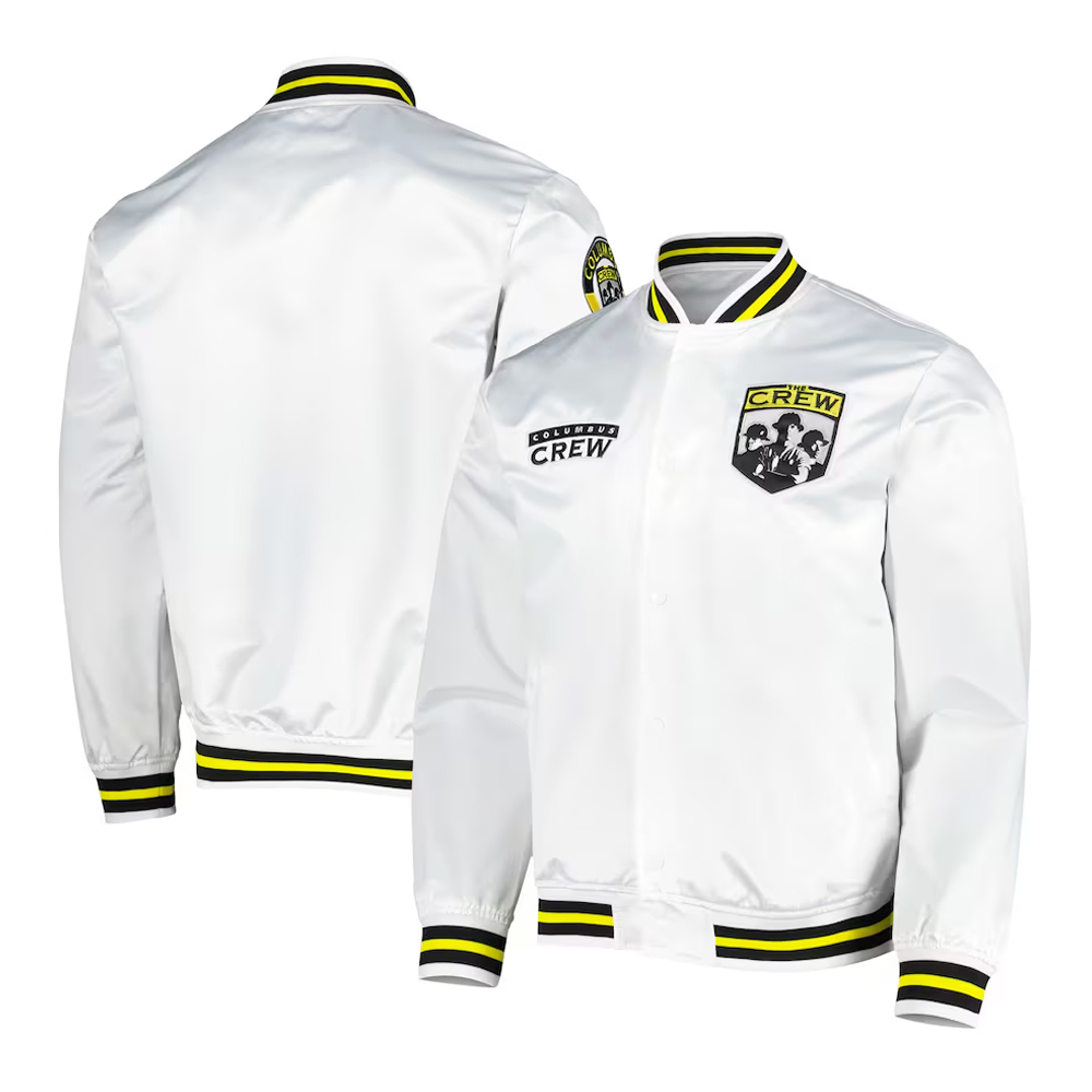 Columbus Crew White City Satin Jacket - Image 3