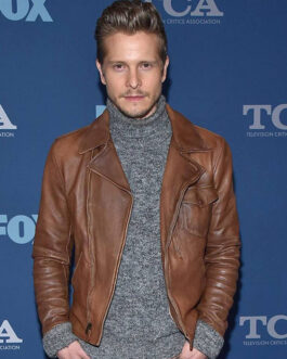 The Resident Matt Czuchry Waxed Brown Leather Jacket