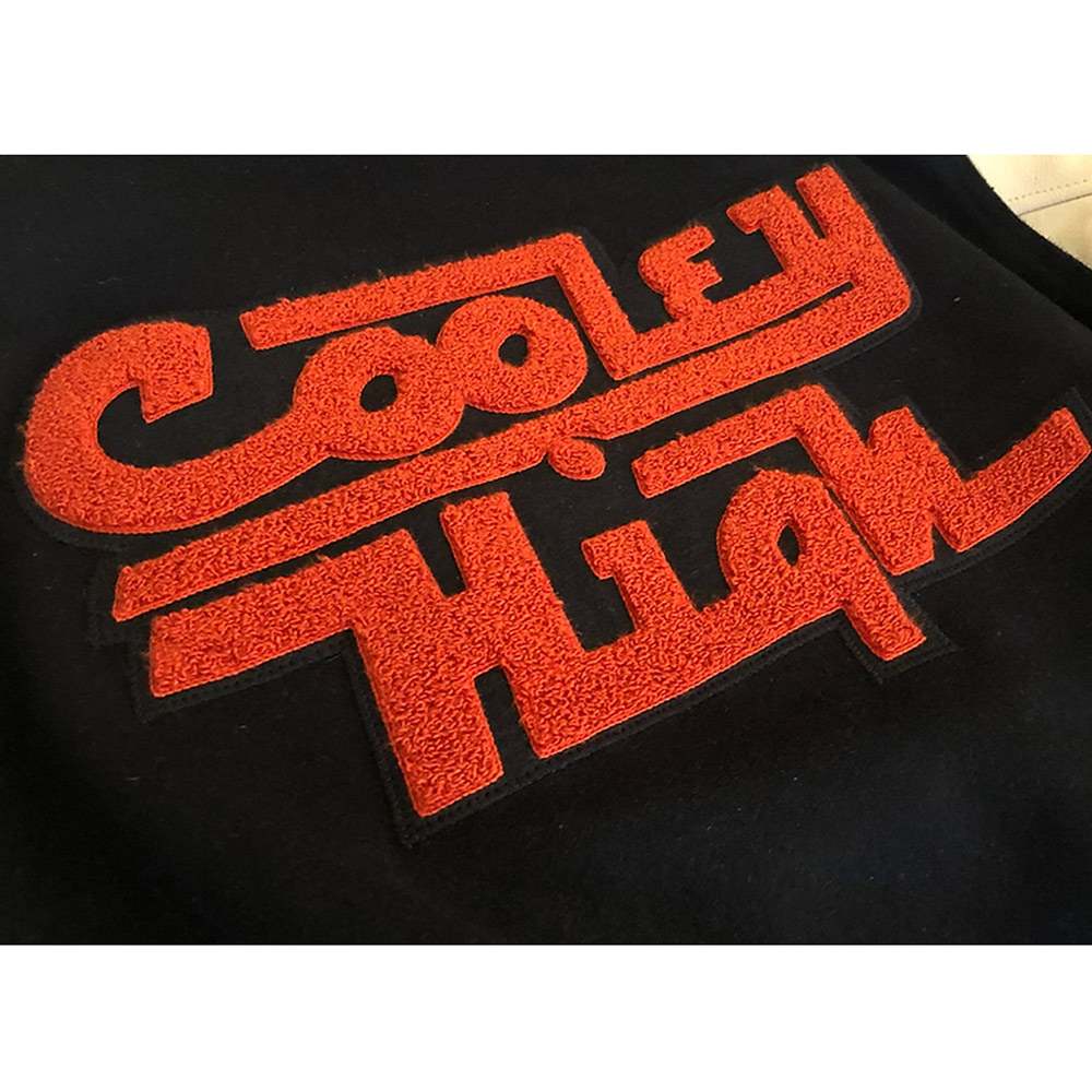 Cooley High Black and Off White Varsity Jacket - Image 3