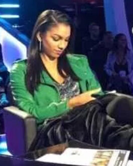 Corinne Fox Beat Shazam Season 3 Green Leather Jacket