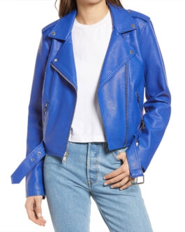 Stargirl S02 Brec Bassinger Blue Leather Jacket