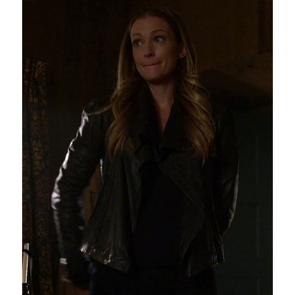 Criminal Minds S10 A.J. Cook Leather Jacket - Image 5