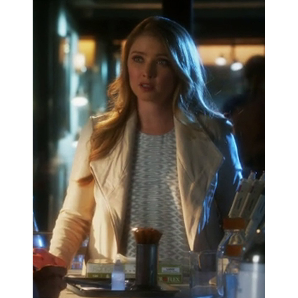 CSI Season 15 Elisabeth Harnois Leather Jacket - Image 2