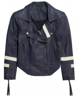 Agents of Shield Chloe Bennet Blue Leather Jacket