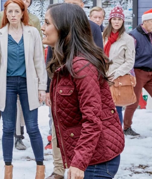 Danica Mckellar You Me & The Christmas Trees Quilted Jacket - Image 6