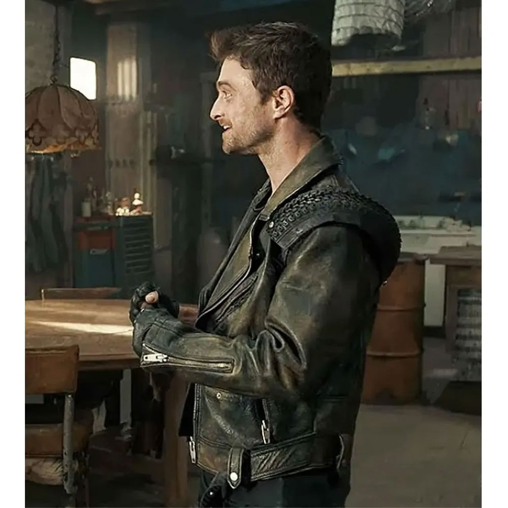 Miracle Workers Daniel Radcliffe Leather Jacket - Image 5