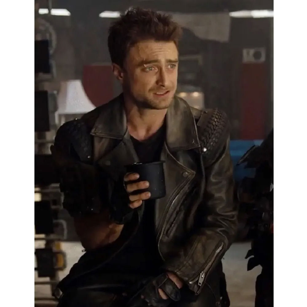 Miracle Workers Daniel Radcliffe Leather Jacket - Image 4