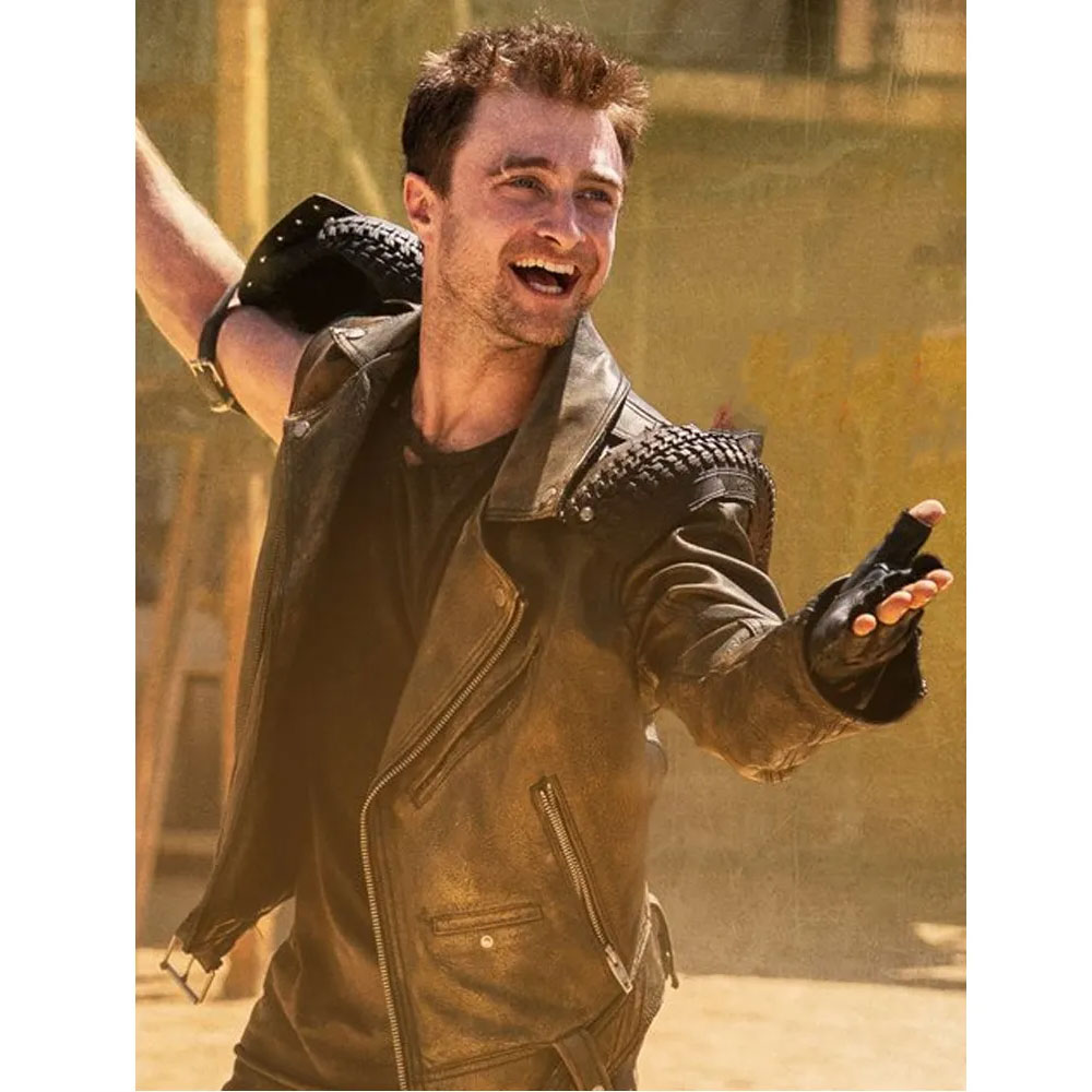 Miracle Workers Daniel Radcliffe Leather Jacket - Image 3