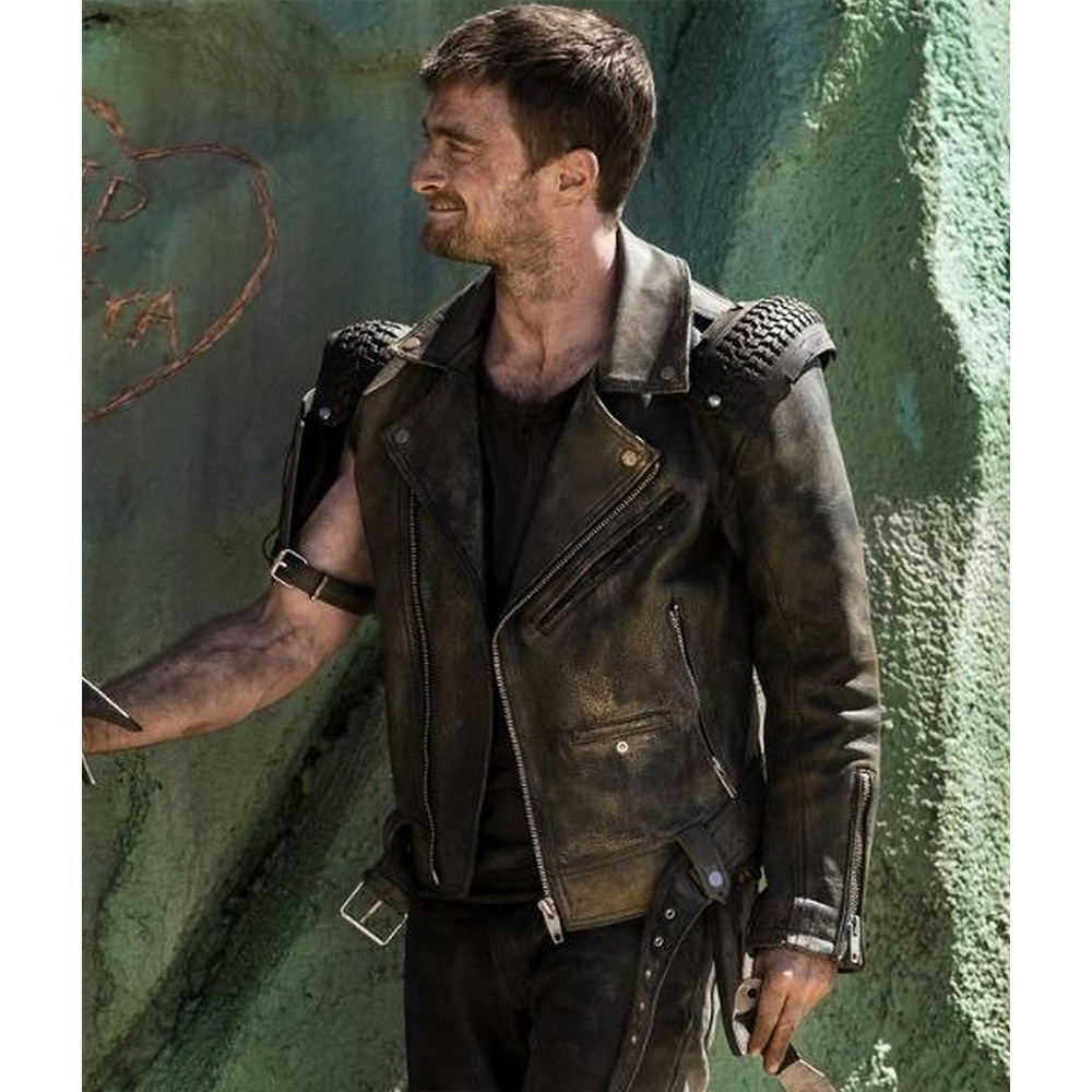 Miracle Workers Daniel Radcliffe Leather Jacket - Image 2
