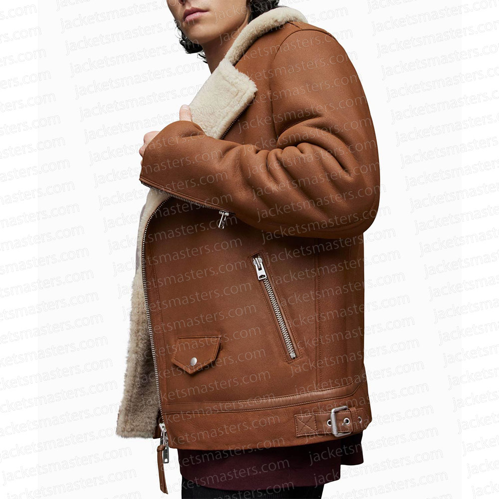 Dark Matter Dayo Okeniyi Shearling Leather Jacket - Image 5