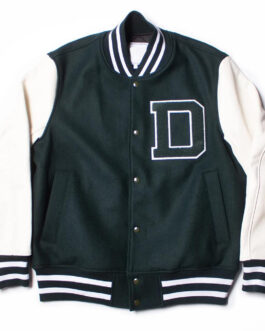 Dartmouth Green and White Varsity Jacket