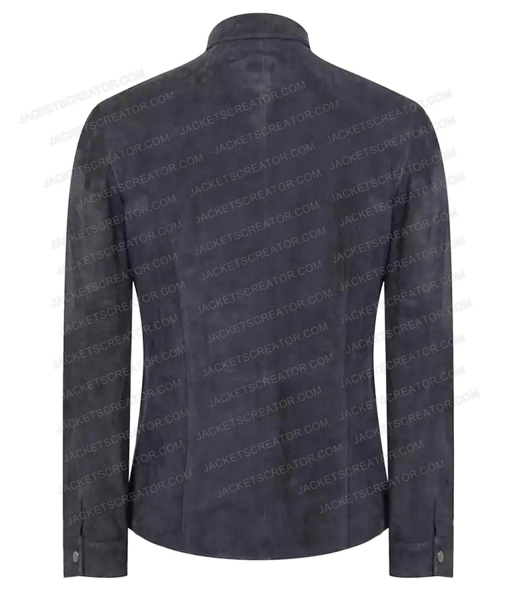 Mike Colter Evil Black Suede Leather Jacket - Image 3