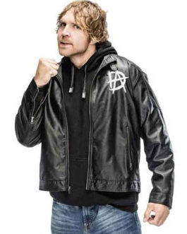 Dean Ambrose Black Leather Jacket