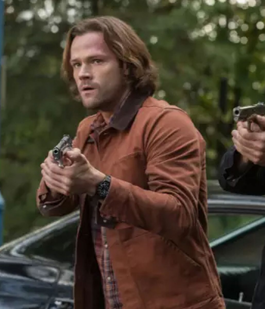 Supernatural Season 14 Jensen Ackles Brown Jacket - Image 3