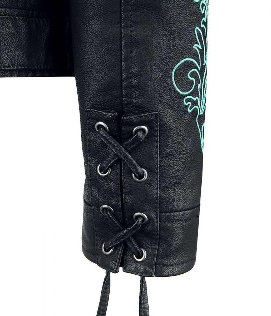 Biker Death Eater Leather Jacket - Image 4