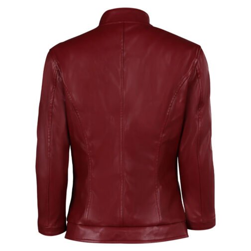 Biohazard Death Island Claire Redfield Leather Jacket - Image 3