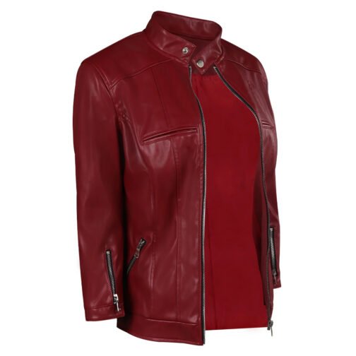 Biohazard Death Island Claire Redfield Leather Jacket - Image 5