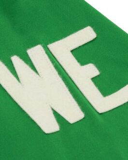 Denver White Elephants Green Satin Windbreaker