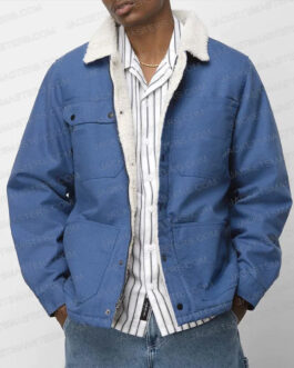 Hudson & Rex Daniel Maslany Blue Shearling Jacket