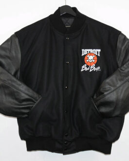 Detroit Bad Boys Varsity Black Jacket