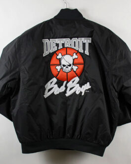 Detroit Bad Boys Coaches Black Jacket