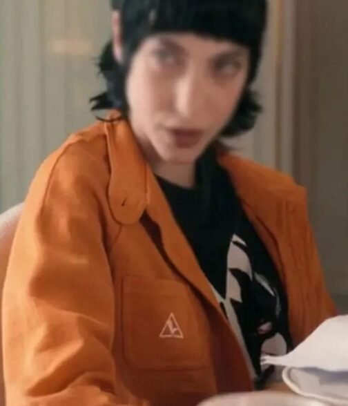 Devon Ross Irma Vep Orange Cotton Jacket - Image 3