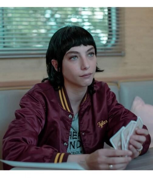 Devon Ross Irma Vep Maroon Jacket - Image 3