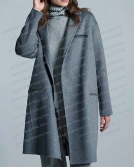 Teresa Palmer A Discovery of Witches Wool Gray Coat