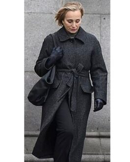 Kristin Scott Thomas Slow Horses Grey Coat