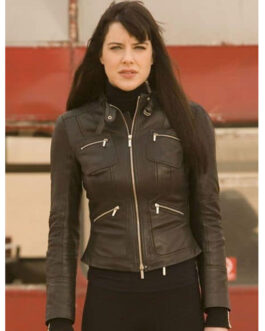 Doctor Who S04 Michelle Ryan Leather Jacket