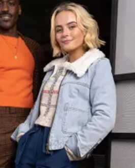 Doctor Who Millie Gibson Trucker Sherpa Jacket