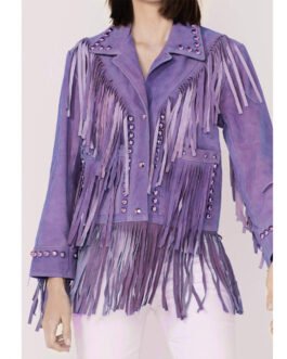 Donna Farizan The Today Show Purple Fringe Jacket