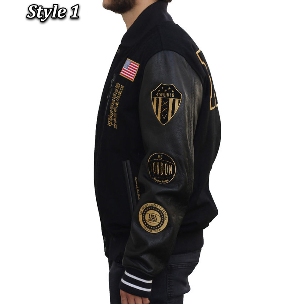 USA Dream Team Destroyed Varsity Jacket - Image 7