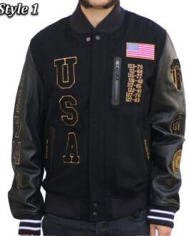 USA Dream Team Destroyed Varsity Jacket