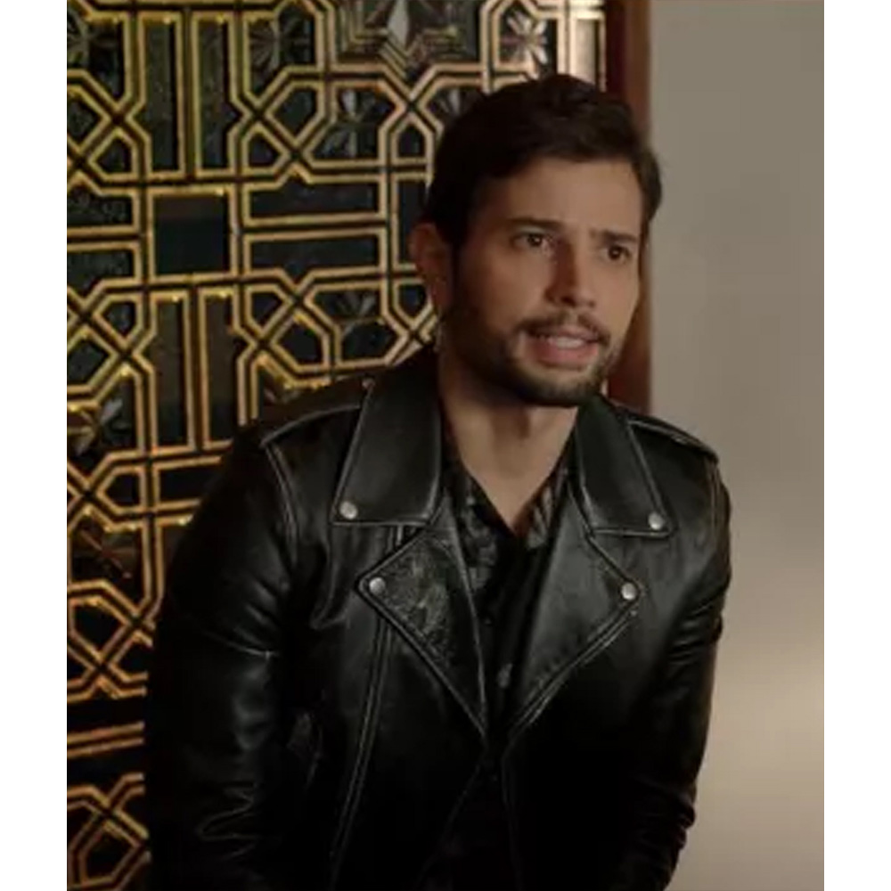 Dynasty S04 Rafael De La Fuente Leather Jacket - Image 6