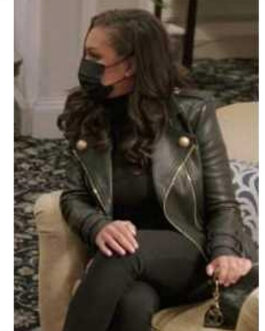 Eboni K. Williams Real Housewives of New York City Leather Blazer