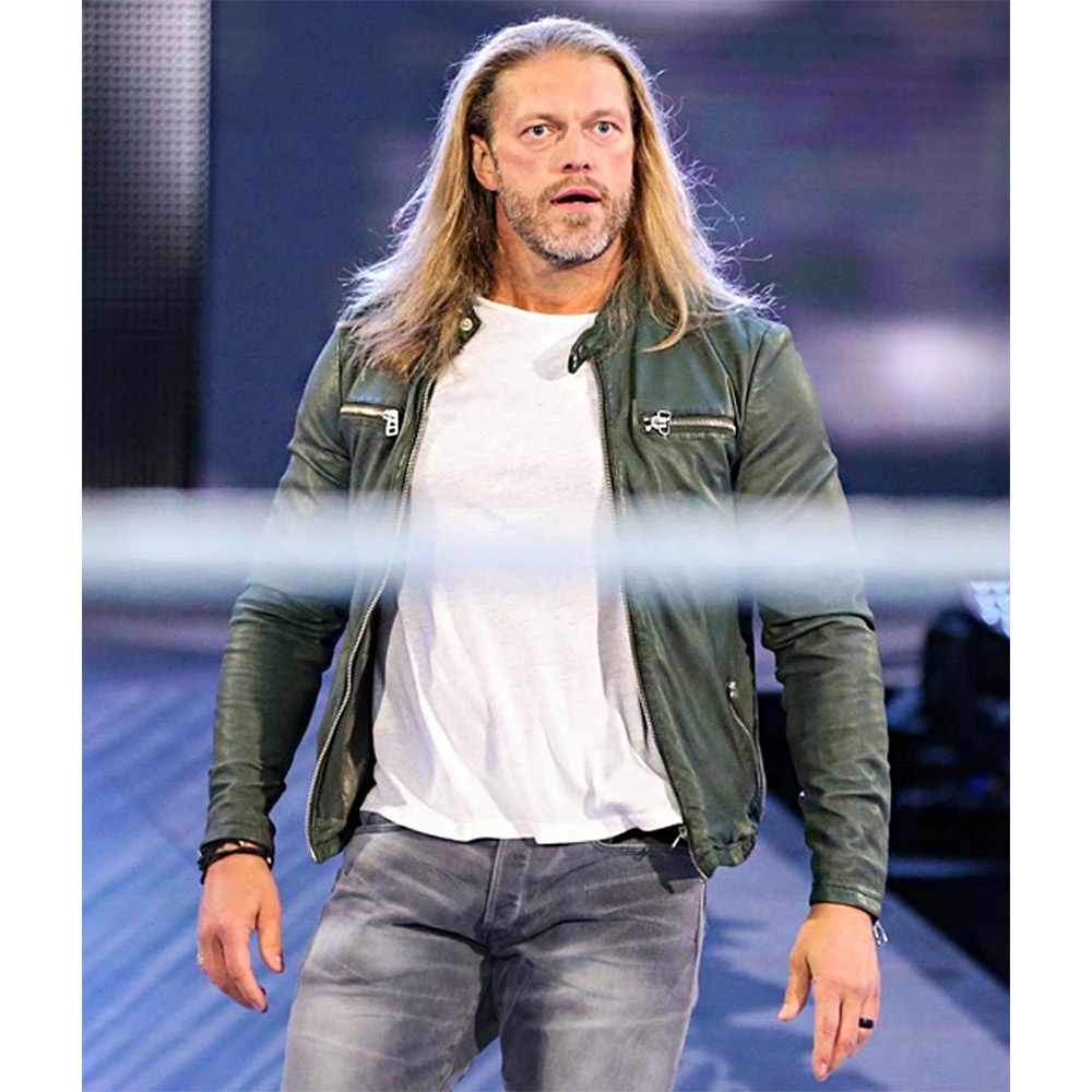 Edge WWE Green Leather Jacket