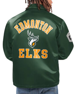 Edmonton Elks Option Route Green Coaches Jacket
