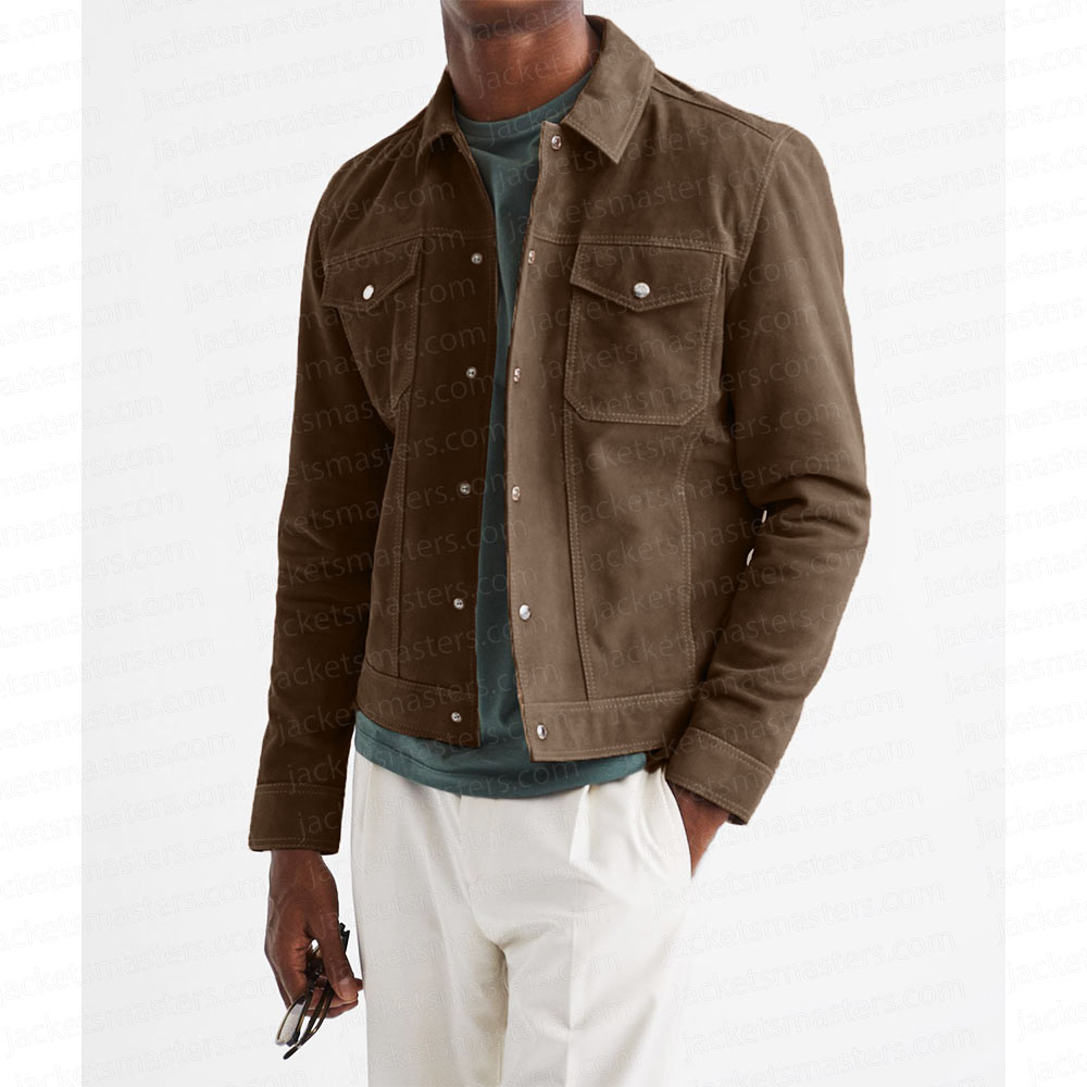 FBI Most Wanted Season 4 Edwin Hodge Suede Jacket - Image 3