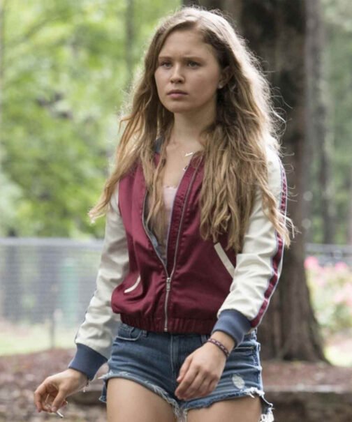 Eliza Scanlen Sharp Objects Bomber Jacket - Image 4