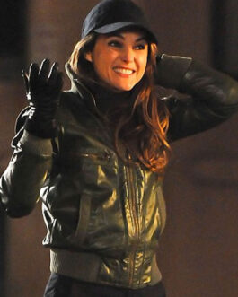 Keri Russell The Americans Green Bomber Leather Jacket
